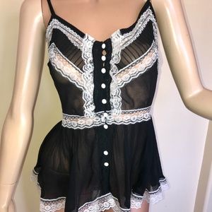 Hannah Jo Black Lace Top